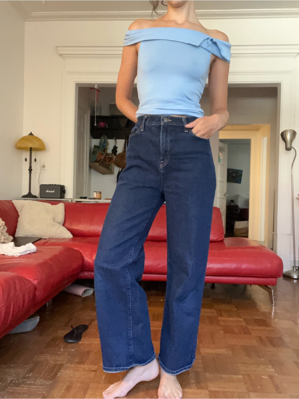 Banana Republic Straight Leg Women's Jeans - Dark Blue